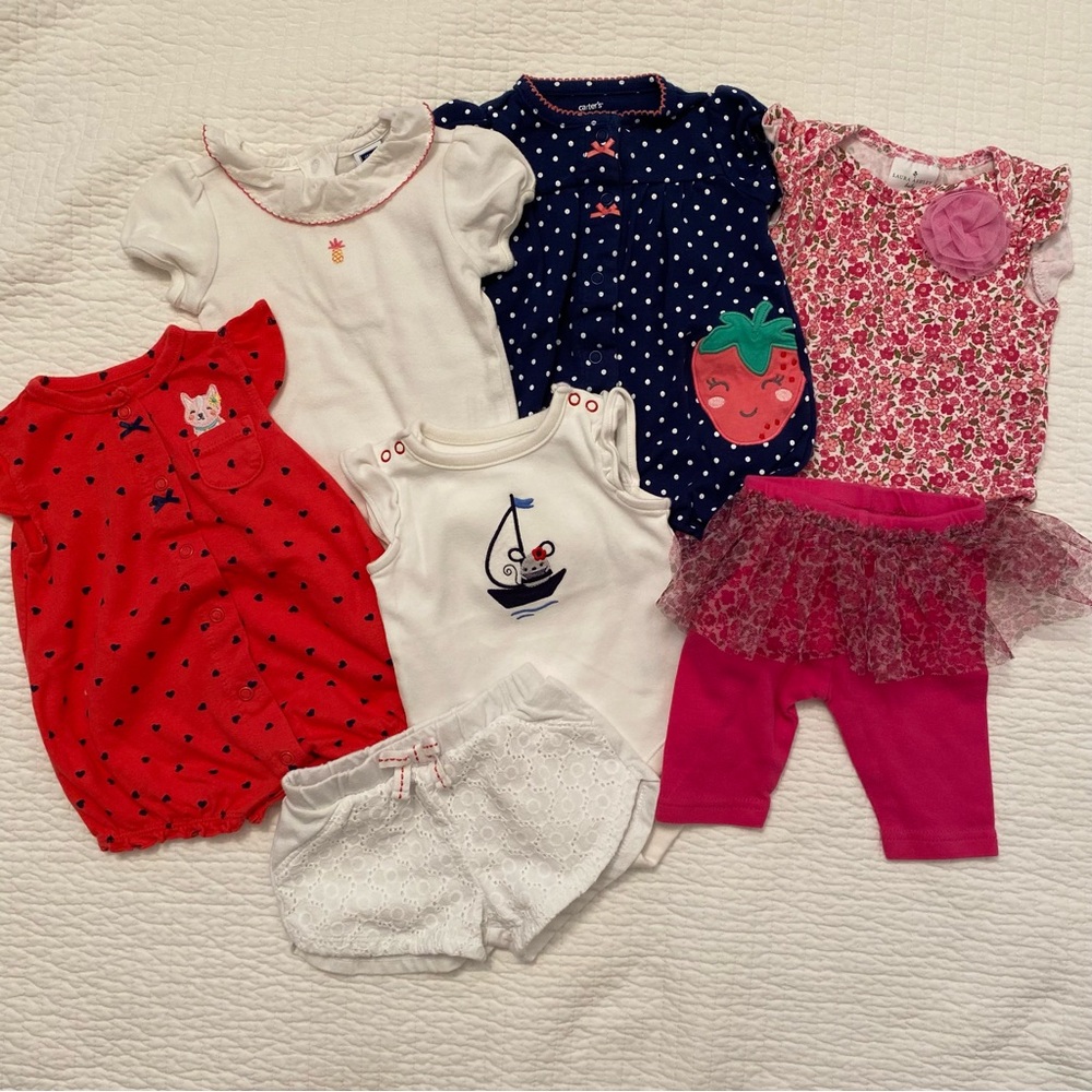 Girls 0-3 Months Play Clothes Bundle